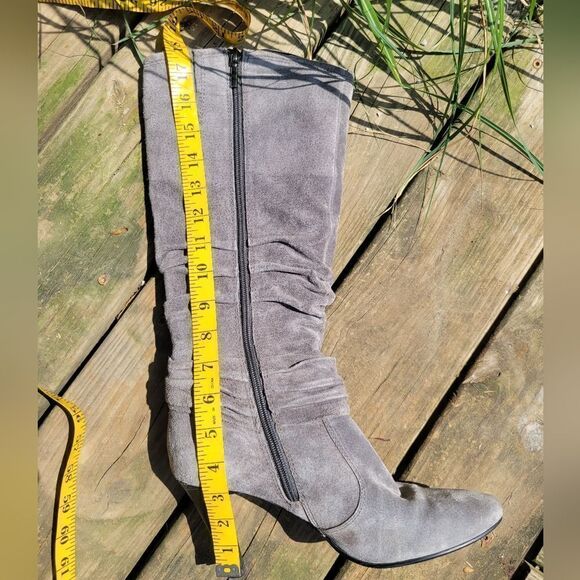 Gray Heeled Boots - Picture 11 of 11